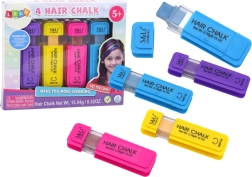 Craies pour colorer les cheveux, 4 pièces colorées