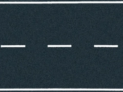 Routes autocollantes asphalte noir pour réseau ferroviaire miniature