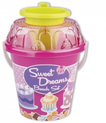 Androni set de sable avec entonnoir moyen – Rose