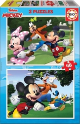 Puzzle Mickey et ses amis 2x48 pièces