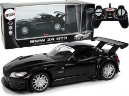 Voiture RC BMW Z4 GT3 1:18 noire avec éclairage 2,4 GHz