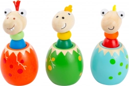 Œuf de dinosaure sonore Small Foot – jouet en bois pour tout-petits