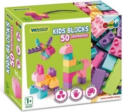 Jeu de construction pour enfants 50 pièces rose