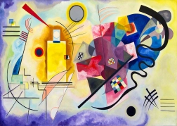 Puzzle Vassily Kandinsky Jaune, rouge, bleu 1000 pièces