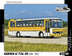 RETRO-AUTA puzzle – autobus KAROSA LC 736.20, 40 pièces