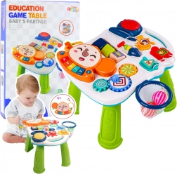 Table éducative interactive 6-en-1 avec lumières et sons