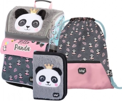 Set scolaire BAAGL Zippy Panda – cartable, trousse et sac pour chaussures de rechange