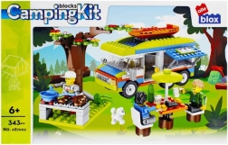 Kit de camping avec caravane et accessoires