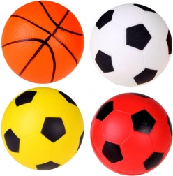 Set de balles en mousse 4 pcs 10 cm – football et basket-ball