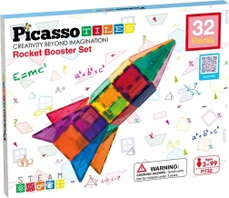 Jeu de construction magnétique PICASSO TILES – fusée, 32 pièces