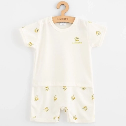Combinaison d’été pour bébé en coton bio New Baby olives