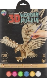 Puzzle 3D en bois à colorier MOXY – aigle