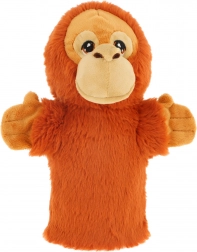 Keeleco orang-outan éco marionnette peluche à main 27 cm