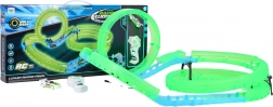 Circuit de course lumineux avec voiture RC, 35 pièces
