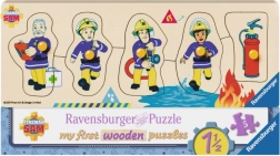 Puzzle encastrable en bois Pompier Sam et ses amis Ravensburger