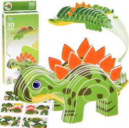 Puzzle 3D modèle en carton – dinosaure stégosaure DIY