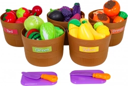 Set coloré de fruits et légumes 34 pcs avec accessoires pour enfants