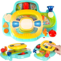 Volant interactif pour enfants avec musique et sons, bleu