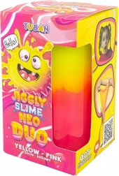 Tuban jiggly slime neo duo bicolore 430 g jaune-rose
