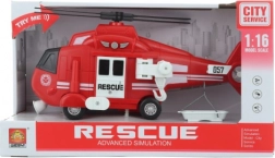 Hélicoptère de pompiers à piles avec lumière et son