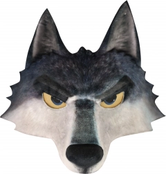 Masque de loup réaliste pour adultes