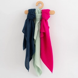 couches en coton colorées New Baby 70 × 80 cm, 3 pcs – pour filles