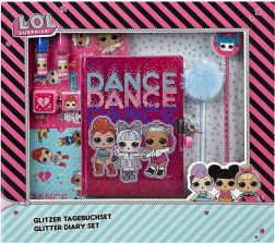 Ensemble de papeterie avec paillettes LOL Surprise