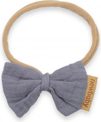 Bandeau en mousseline pour bébés New Baby gris