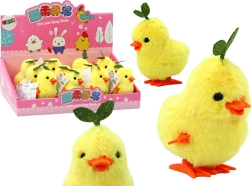 Poussin jaune à remontoir avec petite feuille