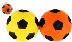 Ballon de football en mousse 18 cm dans un filet