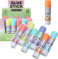 Bâton de colle scolaire et de bureau pastel 8 g