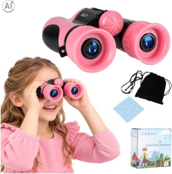 Jumelles pour enfants 8x21 avec étui, roses