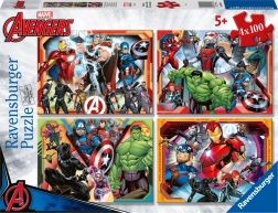 Puzzle Puissants Avengers 4x100 pièces Ravensburger