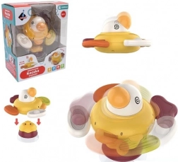 Caneton sensoriel interactif avec ventouse et anneau de dentition