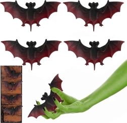 décoration d’Halloween chauves-souris set de 4 pcs
