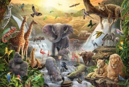 Puzzle Animaux en Afrique 60 pièces