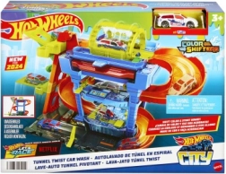 Hot Wheels City station de lavage Color Shifters avec tunnel rotatif