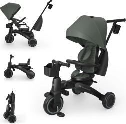 Kinderkraft JAZZ 3 tricycle pliable pour enfant vert (9 mois+)