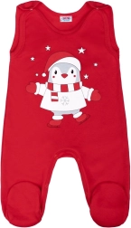 Grenouillère en coton New Baby Winter Penguin 80 (9–12 mois)