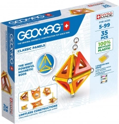GEOMAG jeu de construction magnétique classic panels 35 pièces
