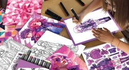 Atelier de stylisme Artissimo XXL avec tablette lumineuse LED – tenues tendance