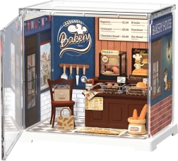 RoboTime Puzzle 3D en bois mini boulangerie – maison miniature