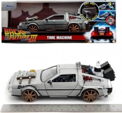 delorean retour vers le futur iii 1:24 modèle en métal avec portes ouvrantes jada toys