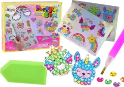 Kit d’autocollants diamant – différents motifs colorés