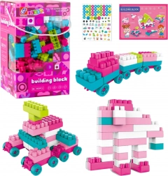 Blocs de construction spatiaux pastel rose 360 pcs