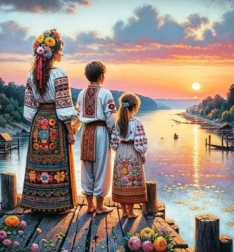 Peinture diamant Adieux 30 × 40 cm NORIMPEX