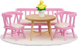 Ensemble de salle à manger et coin cuisine Lundby – mobilier pour maison de poupées