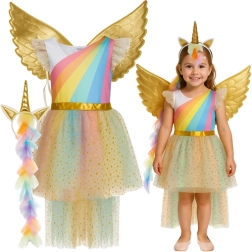 Déguisement enfant licorne 3 pièces 122–128 cm KRUZZEL