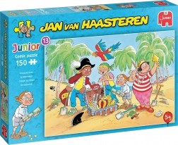 Puzzle Jumbo Jan van Haasteren Junior : À la chasse au trésor, 150 pièces