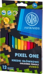 Crayons ASTRA Pixel One jumbo 12 pcs